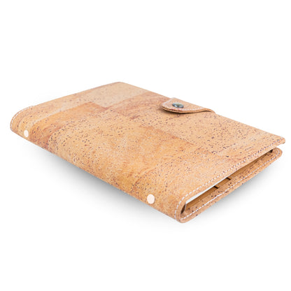 Natural Cork Organizer Notebook with Ring Binder & Card Slots – Vegan Journal L-1201