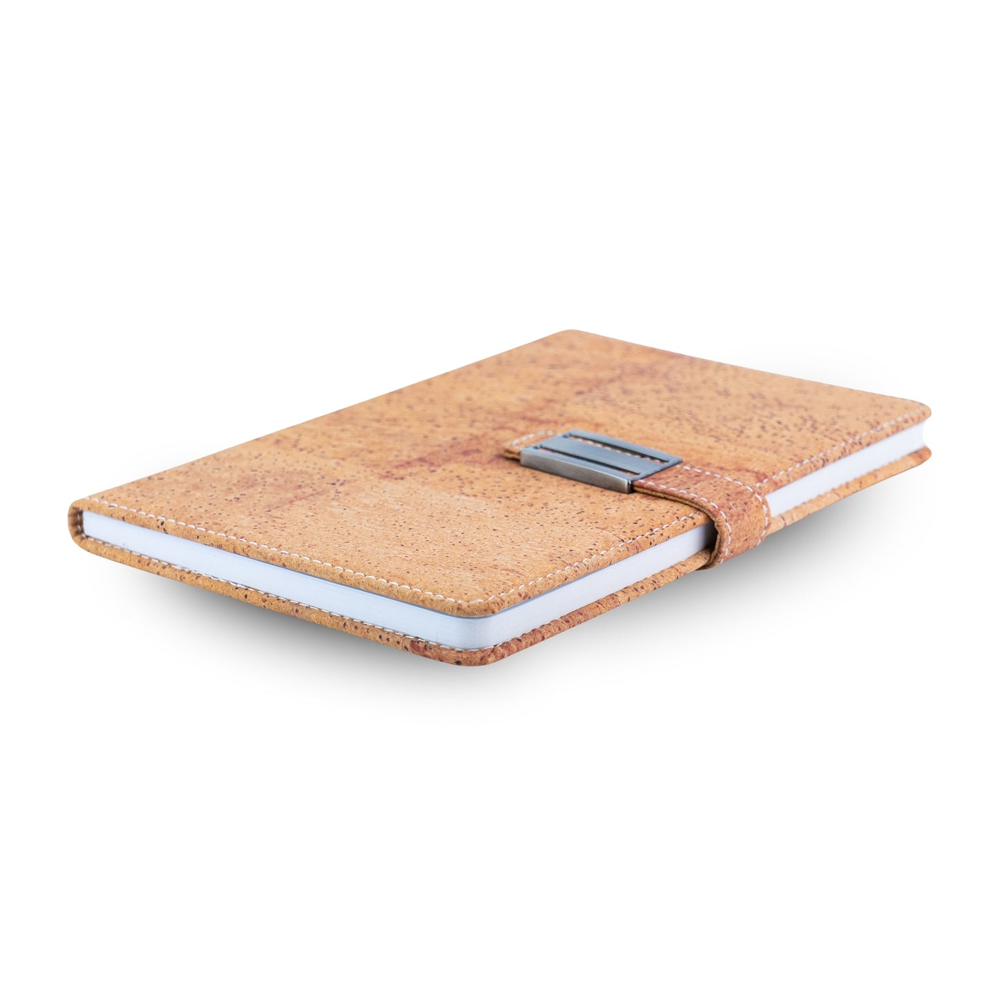 Natural Cork Notebook with Metal Buckle Closure – Vegan Journal & Planner L-1202