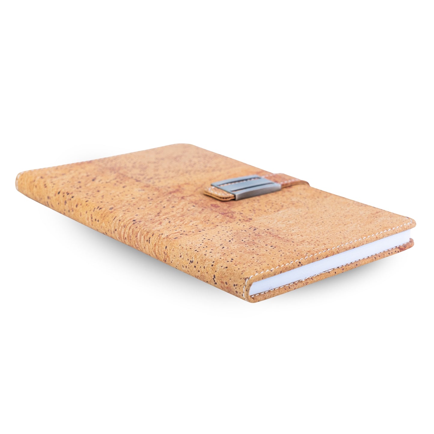 Natural Cork Notebook with Metal Buckle Closure – Vegan Journal & Planner L-1202