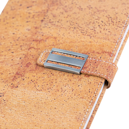 Natural Cork Notebook with Metal Buckle Closure – Vegan Journal & Planner L-1202