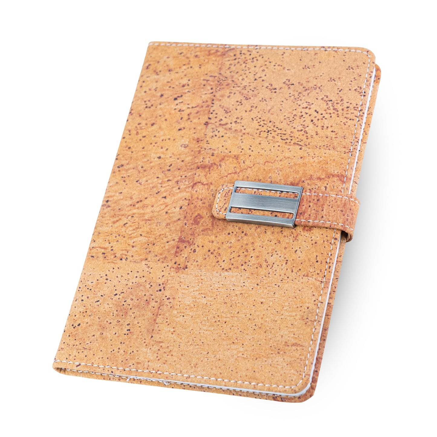 Natural Cork Notebook with Metal Buckle Closure – Vegan Journal & Planner L-1202