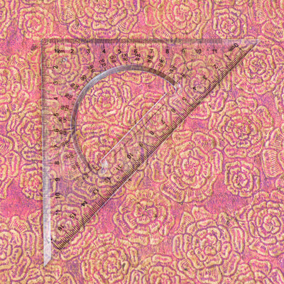 mbossed Cork Fabric – Pink Rose Floral Pattern COF-635