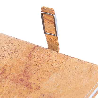 Natural Cork Notebook with Metal Buckle Closure – Vegan Journal & Planner L-1202