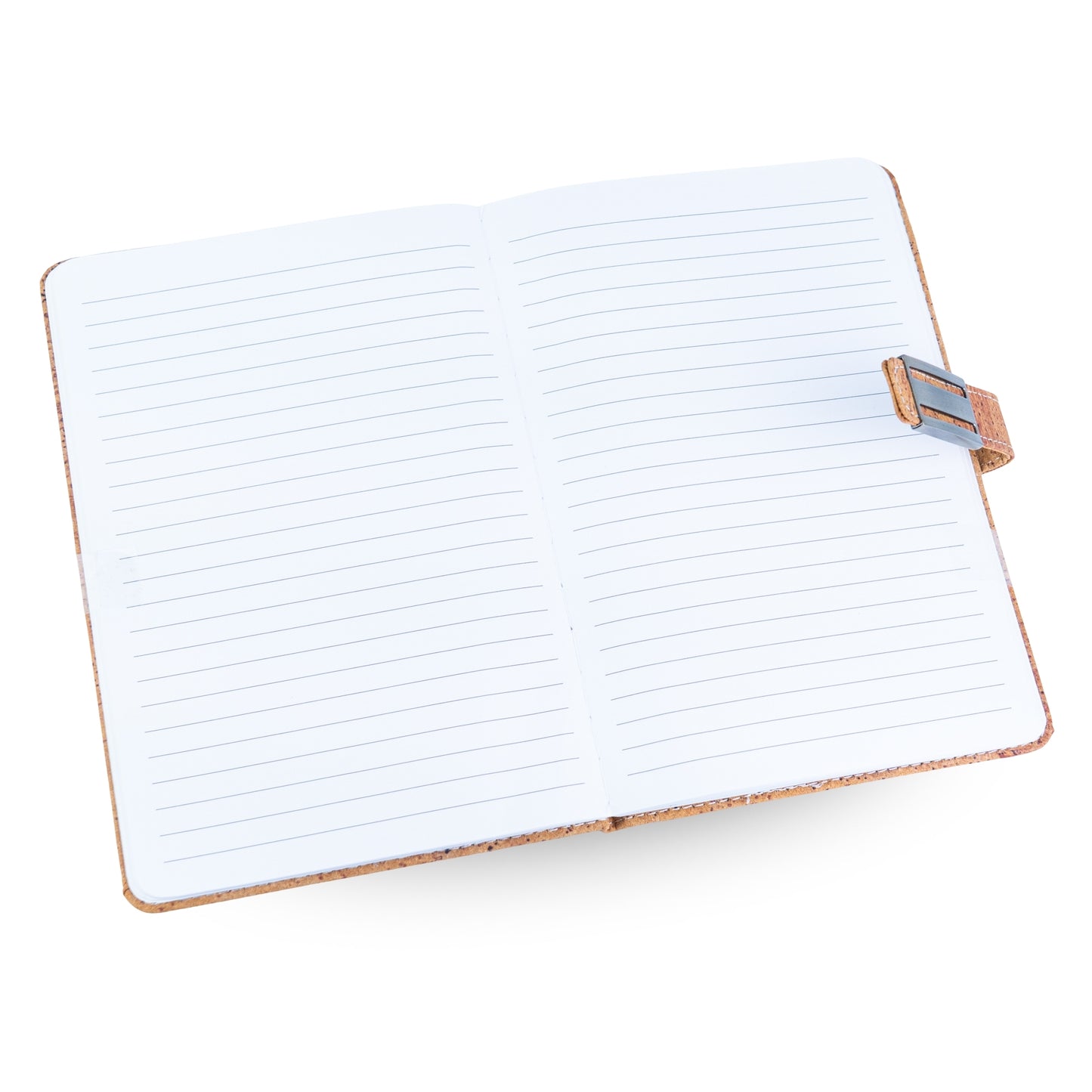 Natural Cork Notebook with Metal Buckle Closure – Vegan Journal & Planner L-1202