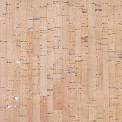 Rustic Natural Cork Fabric with Silver Accents 2026NEW GENERATION BACKING COF-802