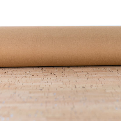 Rustic Natural Cork Fabric with Silver Accents 2026NEW GENERATION BACKING COF-802