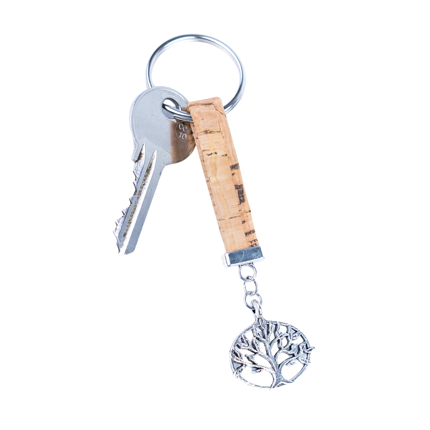Portuguese Handmade Cork Keychains – Tree of Life Series (10-Pack Mixed Colors) I-006-MIX-10