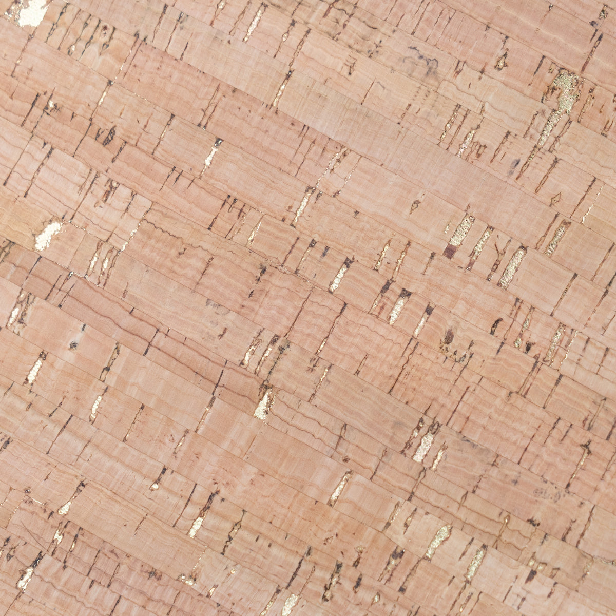 Rustic Natural Cork Fabric with Gold Accents – 2026NEW GENERATIONB ACKING COF-801