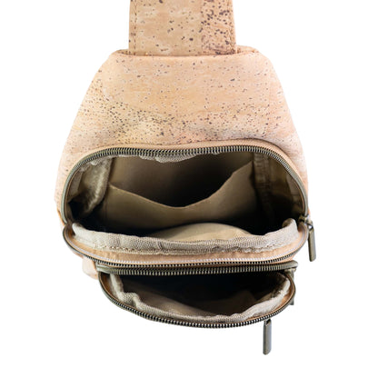 Cork Sling Bag — Unisex Crossbody Bag in Natural Cork | Vegan & Eco-Friendly BAG-2399