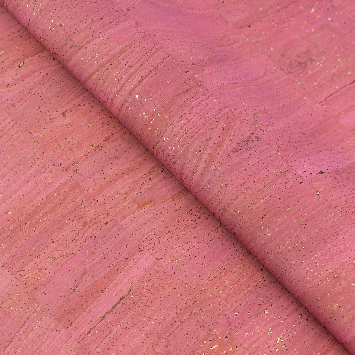 Dusty Rose Natural Cork Fabric with Gold Accents – 2026NEW GENERATION BACKING COF-818