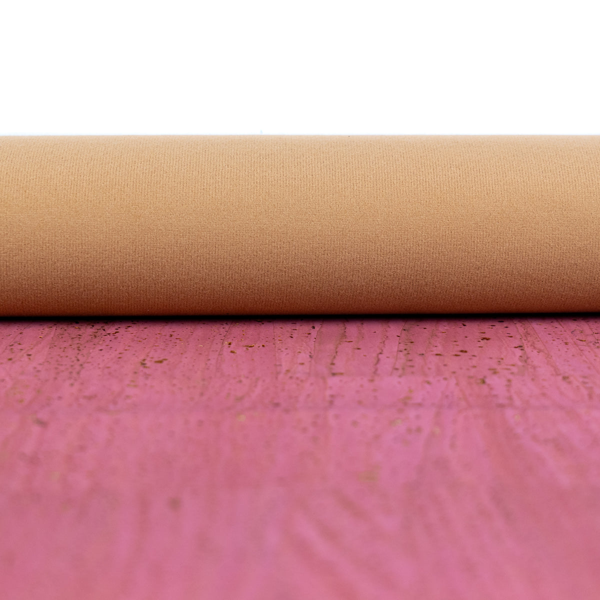 Dusty Rose Natural Cork Fabric with Gold Accents – 2026NEW GENERATION BACKING COF-818