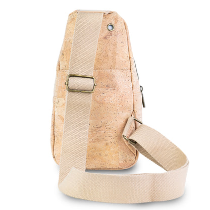 Cork Sling Bag — Unisex Crossbody Bag in Natural Cork | Vegan & Eco-Friendly BAG-2399