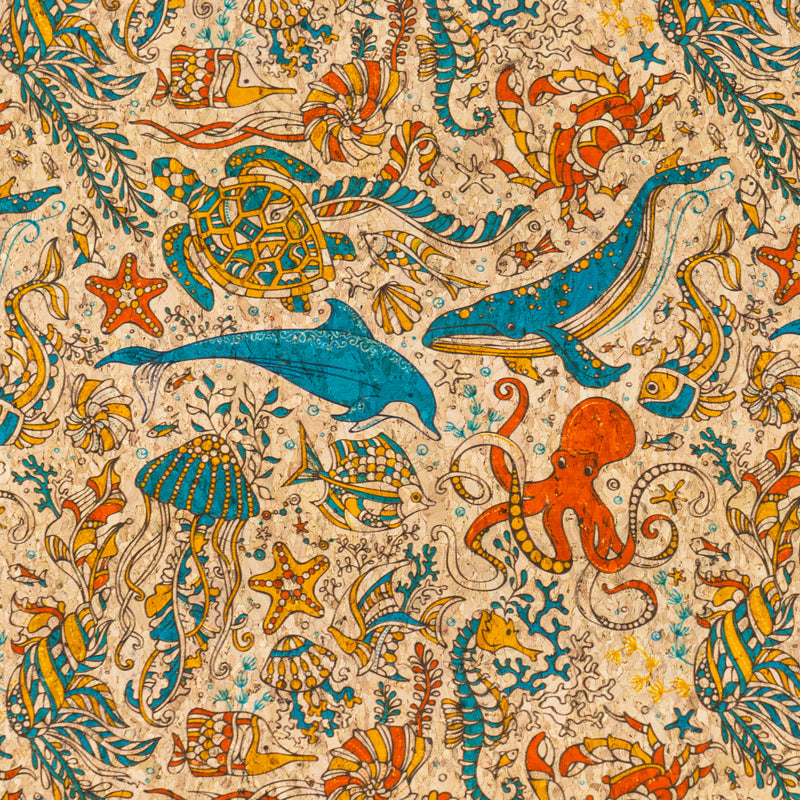 Under the Sea Cork Fabric COF-640
