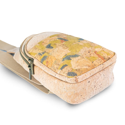 Cork Sling Bag — Unisex Crossbody Bag in Natural Cork | Vegan & Eco-Friendly BAG-2399