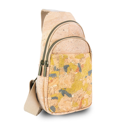 Cork Sling Bag — Unisex Crossbody Bag in Natural Cork | Vegan & Eco-Friendly BAG-2399