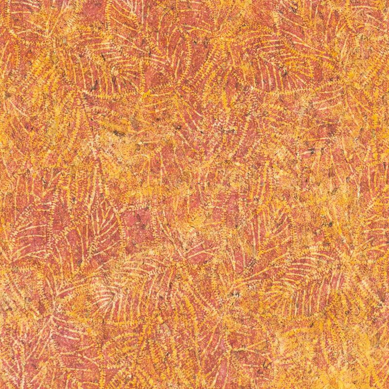 Embossed Leaf Pattern Cork Fabric with Cotton Backing COF-641
