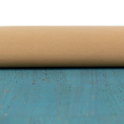 Teal Blue Natural Cork Fabric – 2026NEW GENERATION BACKING COF-814