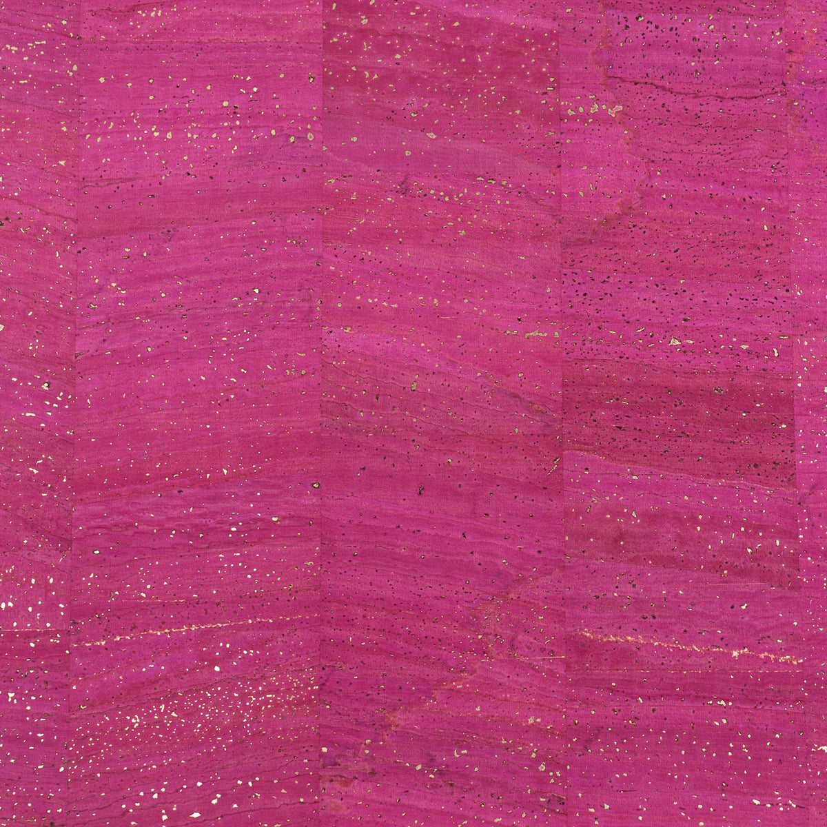 Fuchsia Natural Cork Fabric with Gold Accents – 2026NEW GENERATION BACKING COF-816