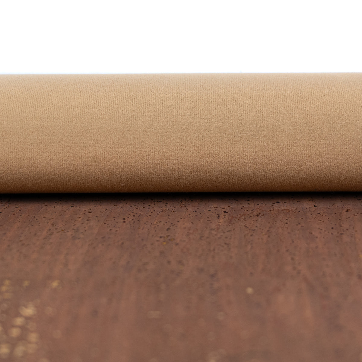 Brown Natural Cork Fabric with Gold Accents – 2026NEW GENERATION BACKING COF-820