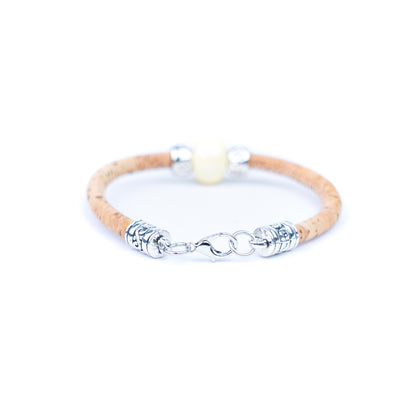 10 units Natural With Colored ceramic beads handmade Women Bracelet BR-009-MIX-10