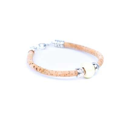 10 units Natural With Colored ceramic beads handmade Women Bracelet BR-009-MIX-10