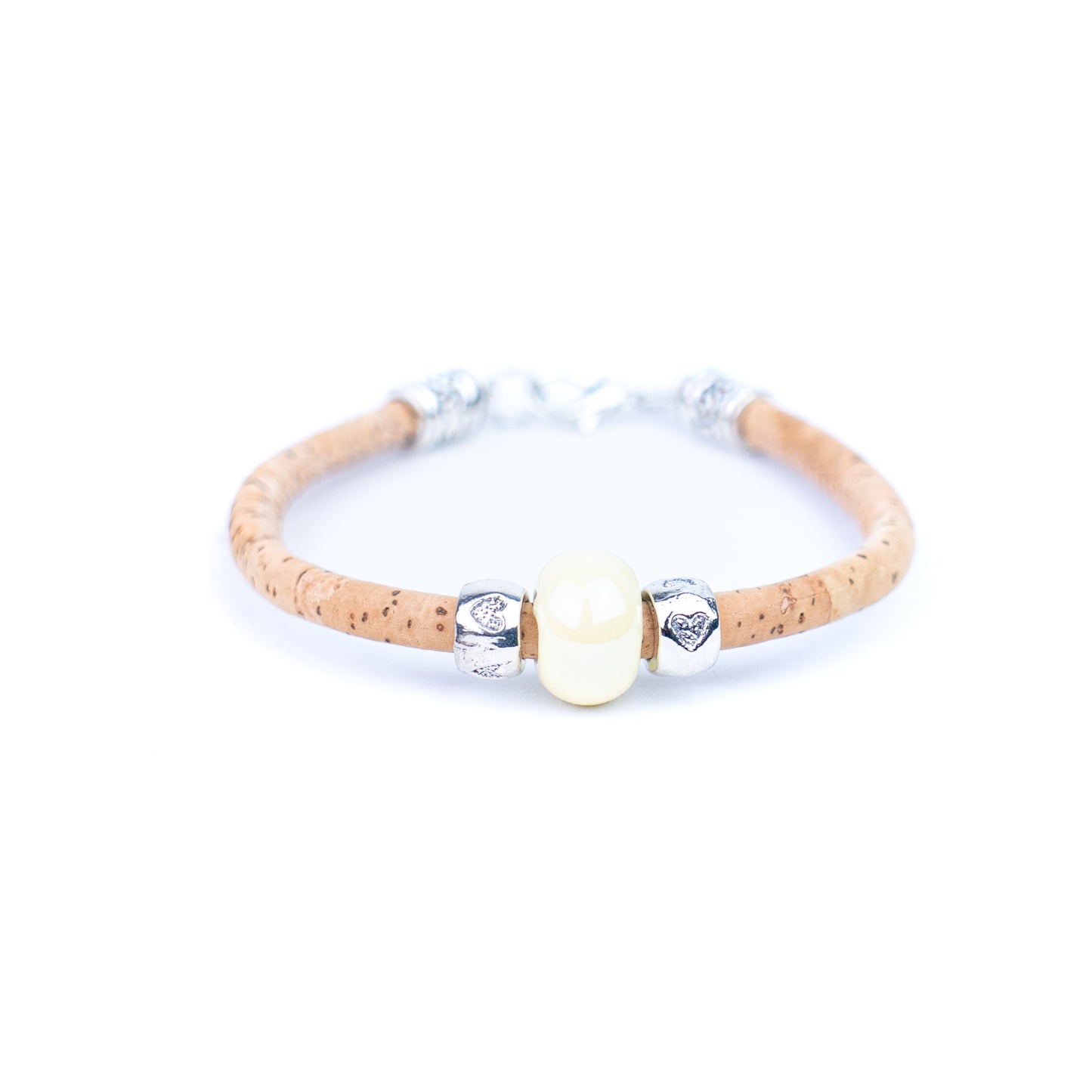 10 units Natural With Colored ceramic beads handmade Women Bracelet BR-009-MIX-10