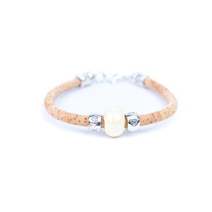 10 units Natural With Colored ceramic beads handmade Women Bracelet BR-009-MIX-10