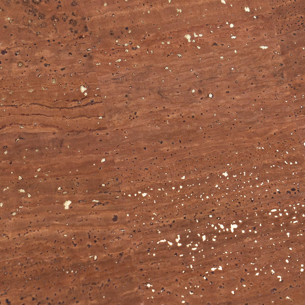 Brown Natural Cork Fabric with Gold Accents – 2026NEW GENERATION BACKING COF-820