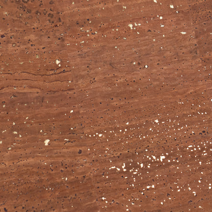 Brown Natural Cork Fabric with Gold Accents – 2026NEW GENERATION BACKING COF-820