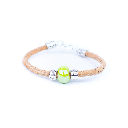 10 units Natural With Colored ceramic beads handmade Women Bracelet BR-009-MIX-10