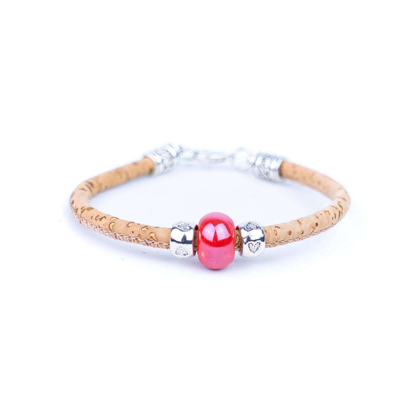 10 units Natural With Colored ceramic beads handmade Women Bracelet BR-009-MIX-10