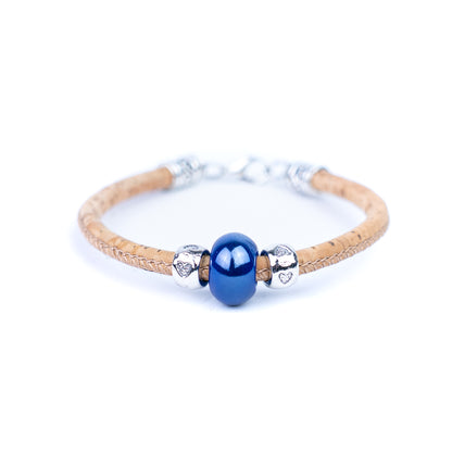 10 units Natural With Colored ceramic beads handmade Women Bracelet BR-009-MIX-10
