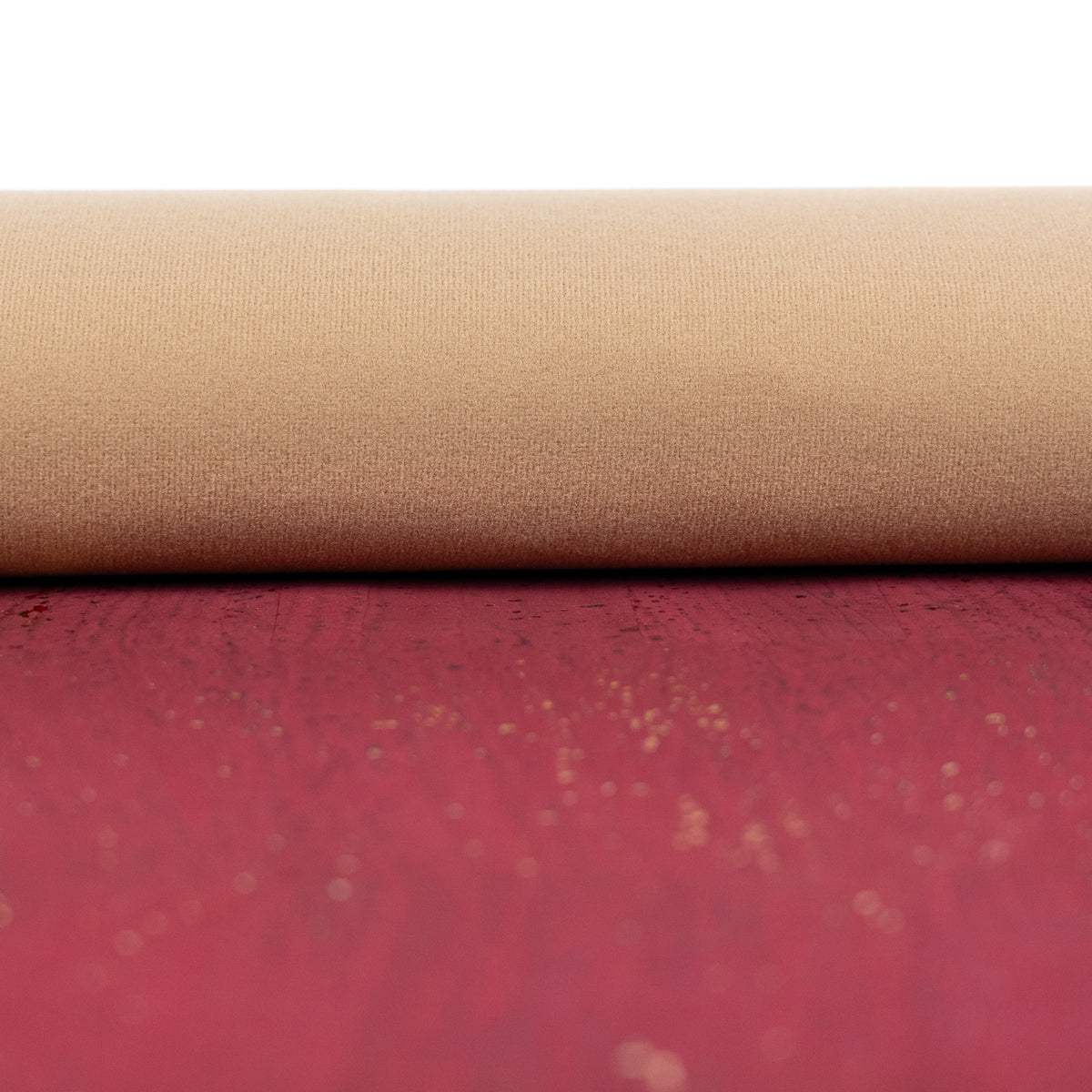 Burgundy Natural Cork Fabric – 2026NEW GENERATION BACKING COF-812