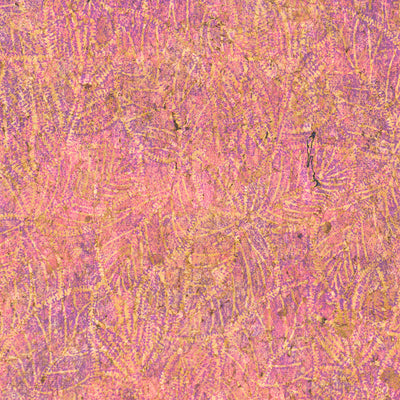Embossed Cork Fabric – Pink & Purple Fern Leaf Pattern COF-649