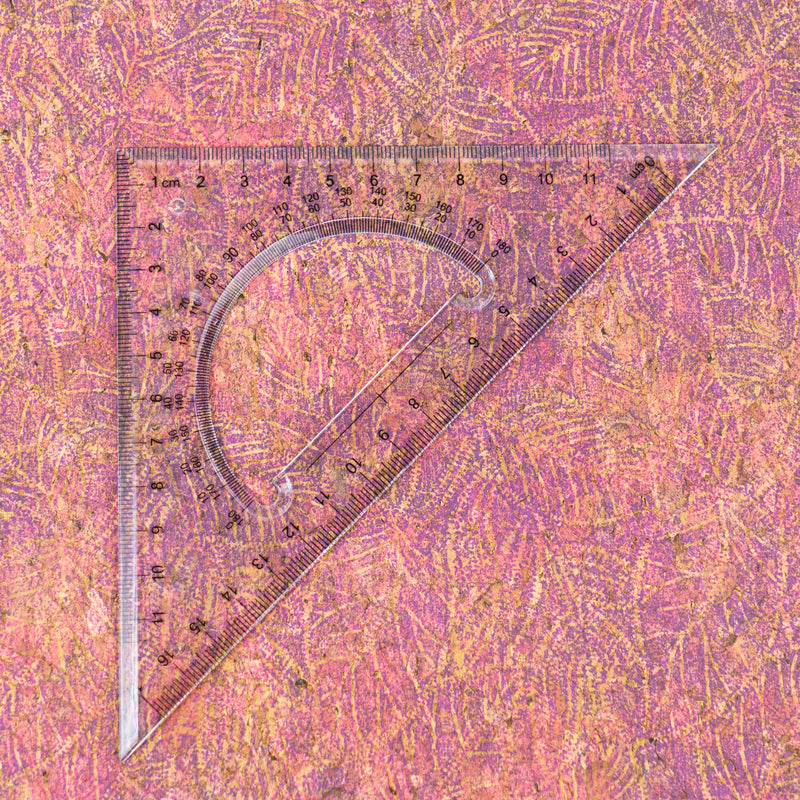 Embossed Cork Fabric – Pink & Purple Fern Leaf Pattern COF-649