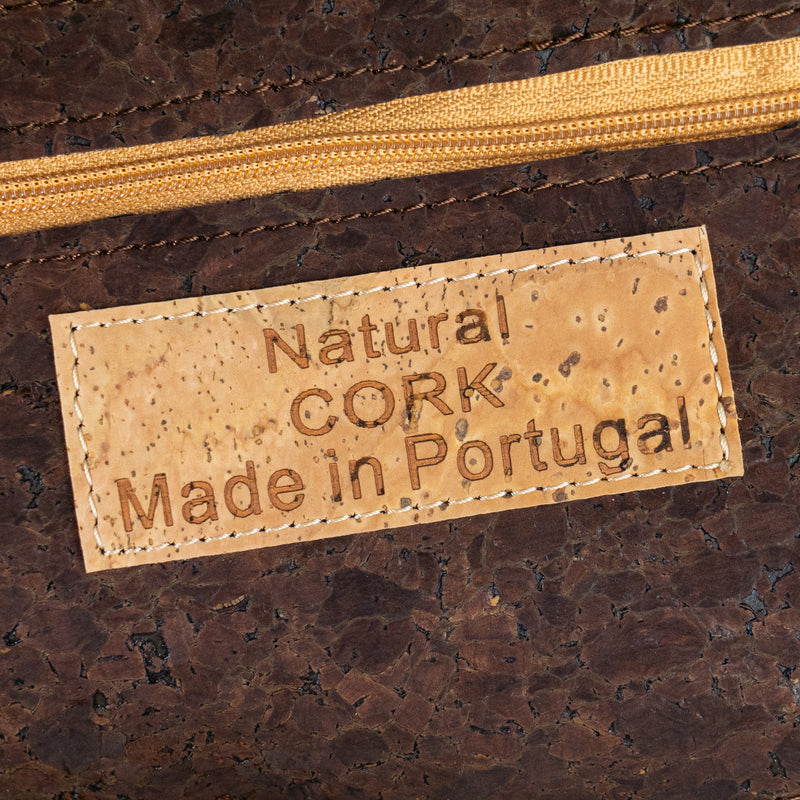 Natural Cork Handbag | Vegan Shoulder Bag with Front Pocket BAGP-317
