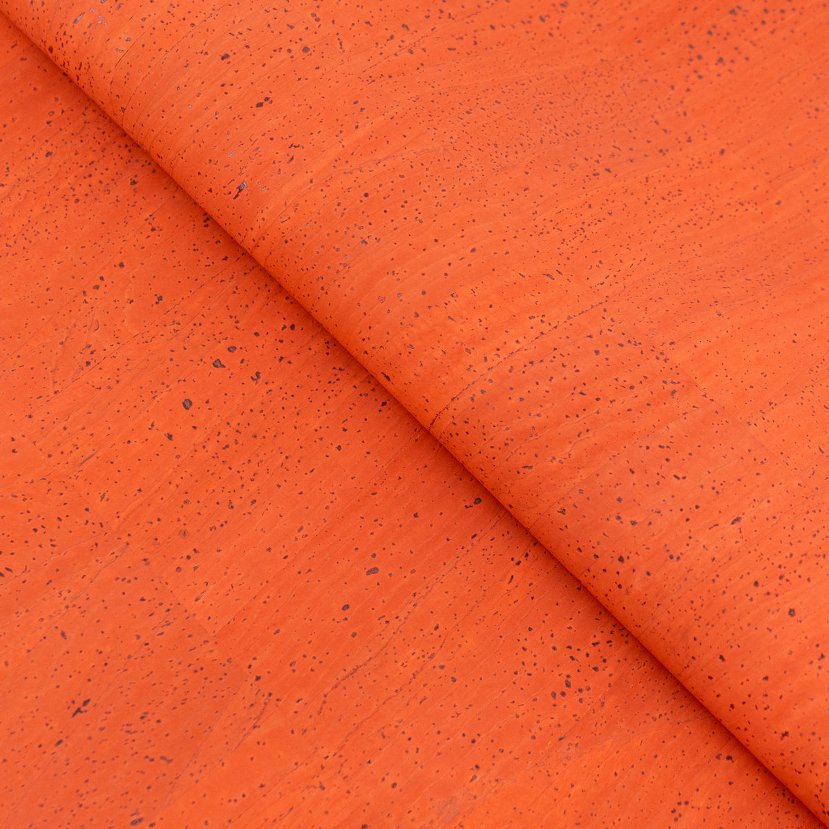 Bright Orange Natural Cork Fabric – 2026NEW GENERATION BACKING COF-821