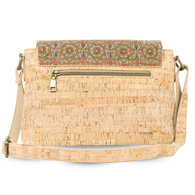 Mandala Pattern Cork Crossbody Bag BAGD-606