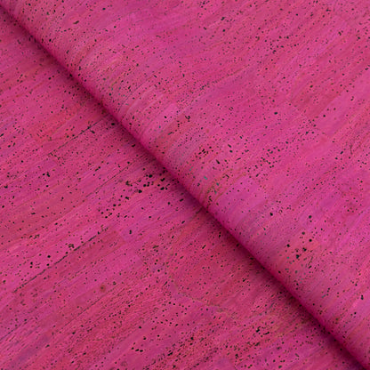 Fuchsia Heavyweight Natural Cork Fabric (580g) – 2026NEW GENERATION BACKING COF-815
