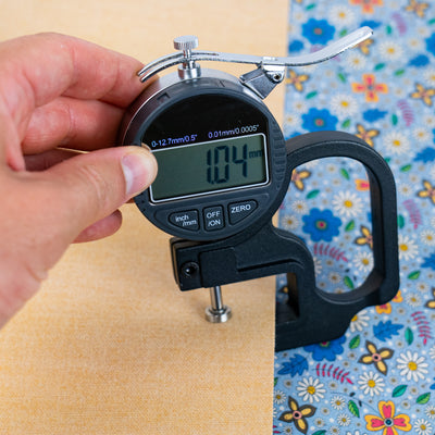 Blue Floral Cork Fabric COF-651