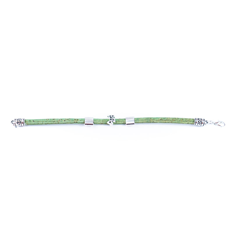 5mm flat colored cork wire and alloy hardware puppy handmade women&