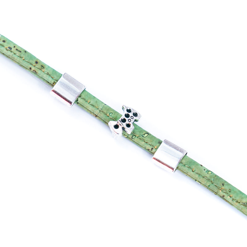 5mm flat colored cork wire and alloy hardware puppy handmade women&