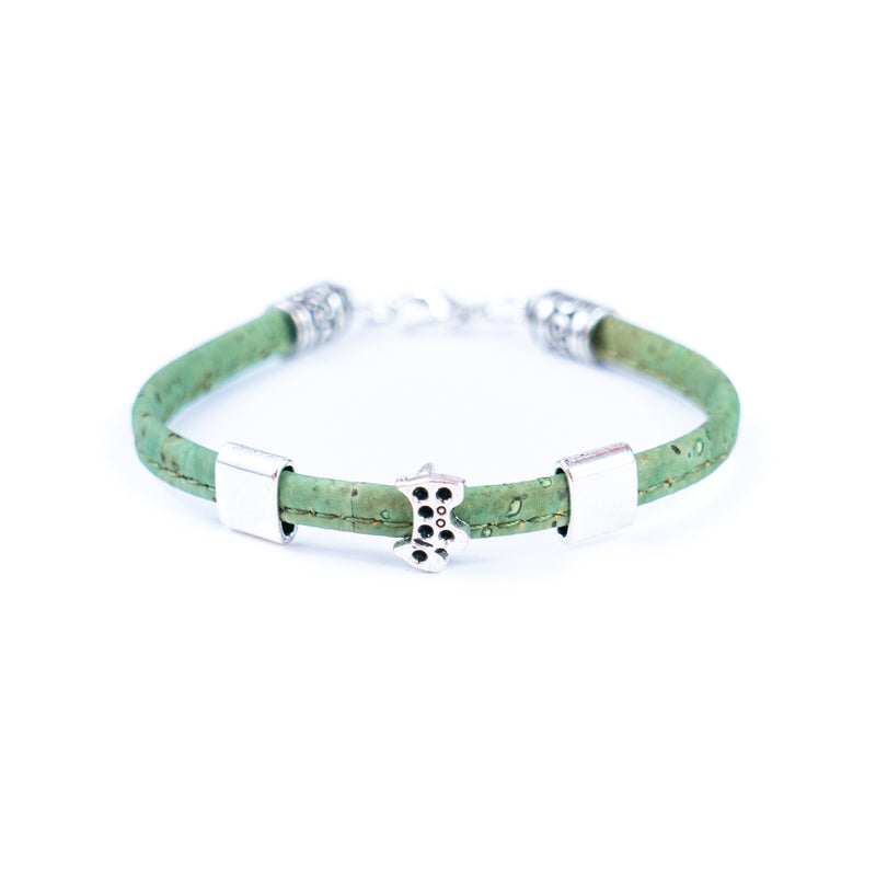 5mm flat colored cork wire and alloy hardware puppy handmade women&