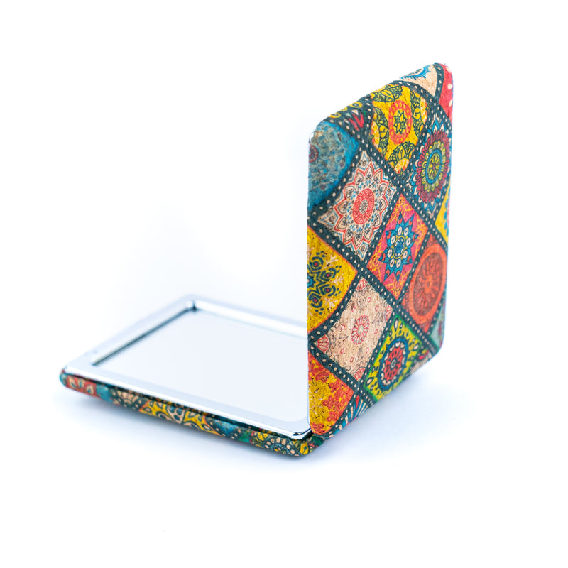 Cork Pocket Mirror – Portable Travel Makeup Mirror for Women L-1024B-MIX-10(10units)