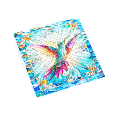 Embossed Ceramic Tile Coasters with Cork Backing L-1135-12（12units）