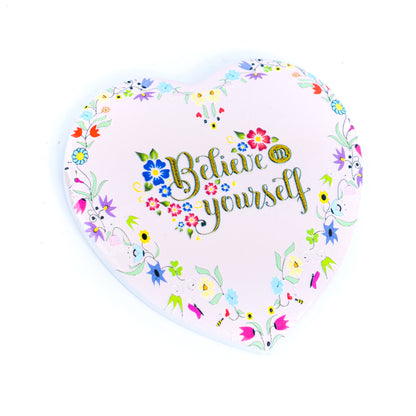 Heart-Shaped Ceramic Coasters with Cork Backing L-1137-12