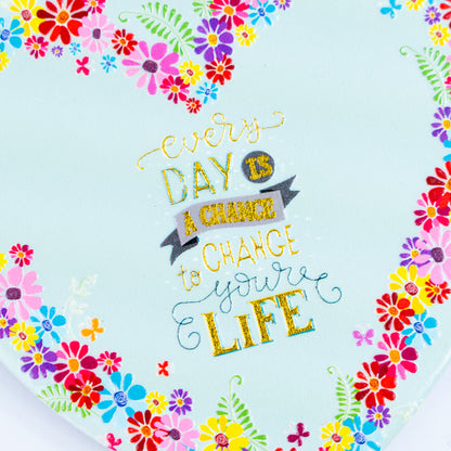 Heart-Shaped Ceramic Coasters with Cork Backing L-1137-12