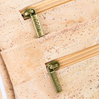Natural Cork Zipper handbag crossbody lady bag BAGP-172A