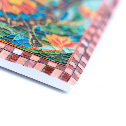 Embossed Ceramic Tile Coasters with Cork Backing – Butterfly Design L-1136-12 (12units)