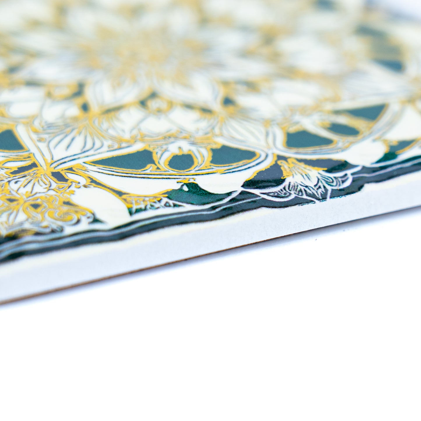 Mandala Ceramic Coasters with Cork Backing L-1138-12